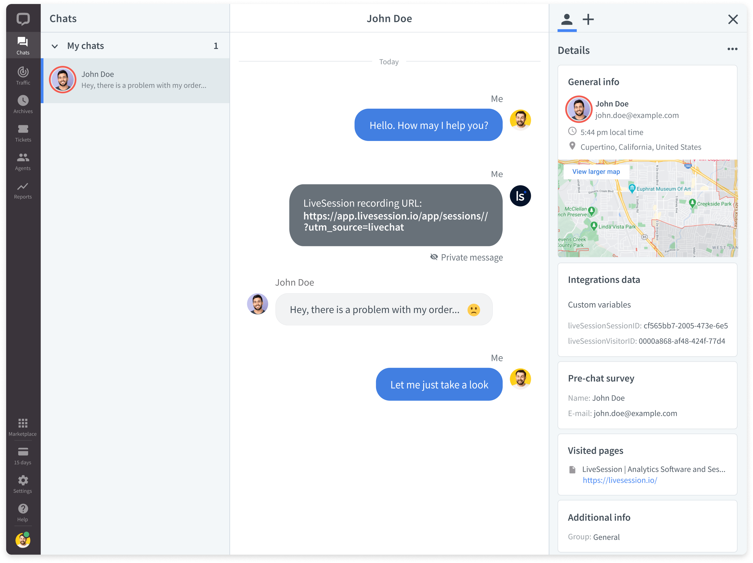 Livechat Integration