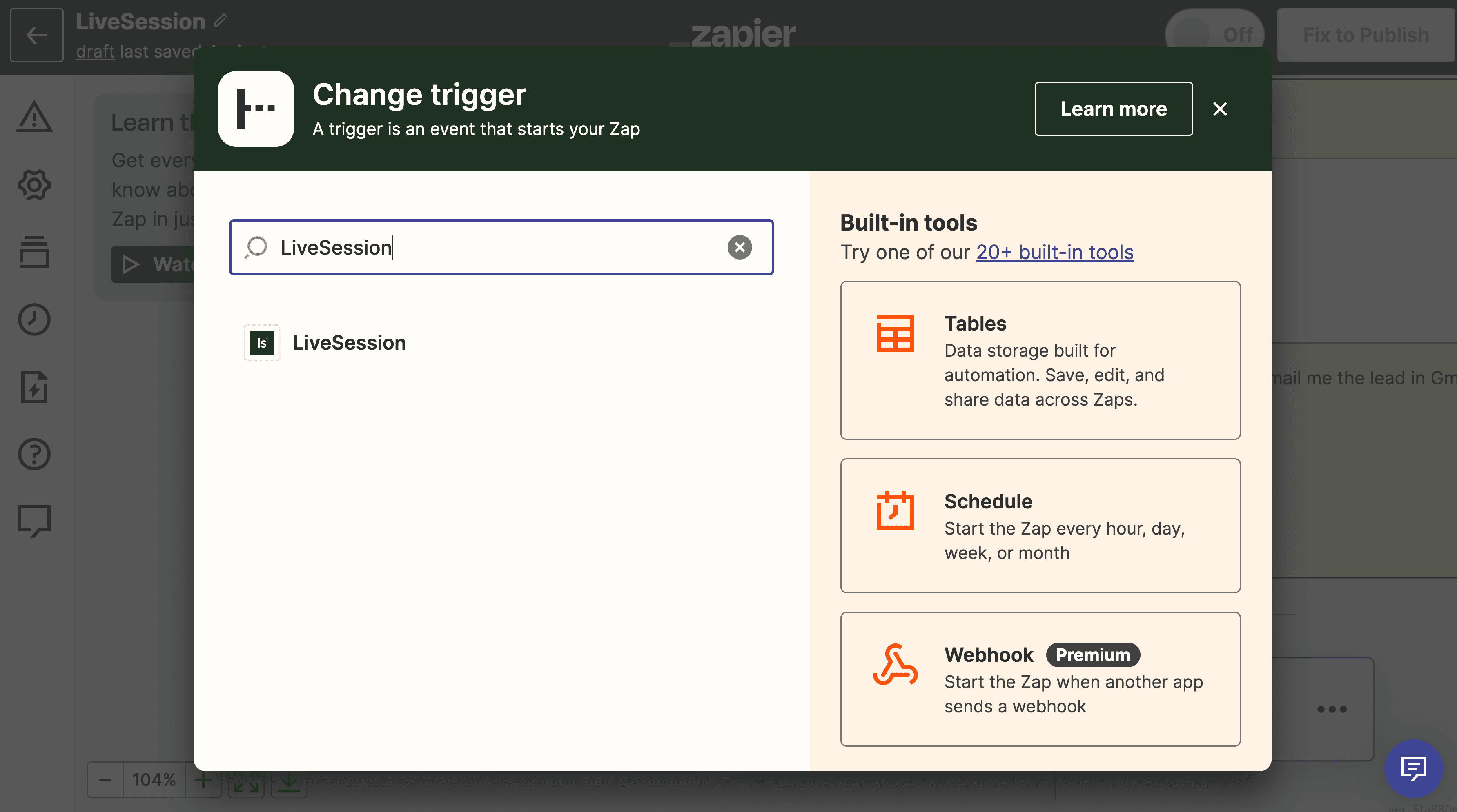 Zapier integration