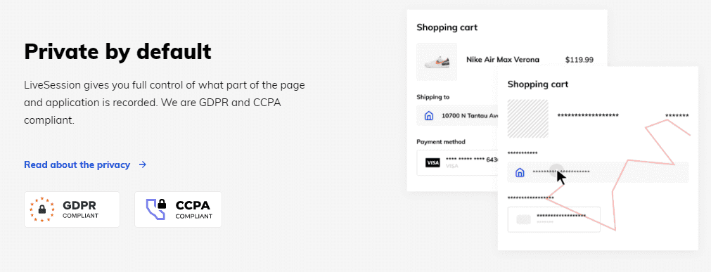 LiveSession data privacy